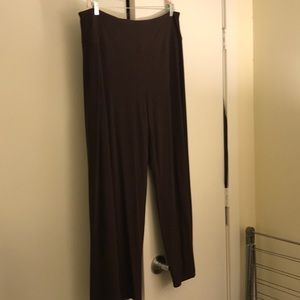 J Jill Wearever wide leg pants, brown